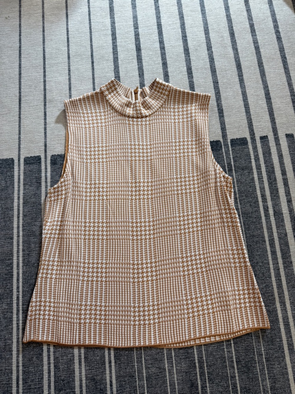 St. John houndstooth sweater and tank top set women’s M and L cardigan - Picture 10 of 14